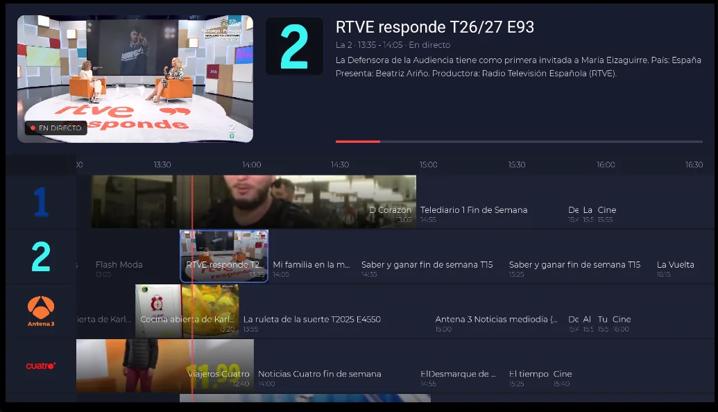 Guía de programación